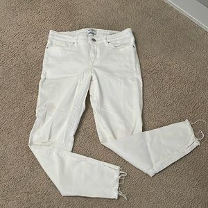 White denim jeans